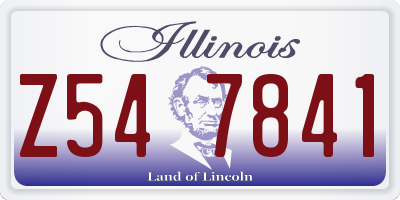 IL license plate Z547841