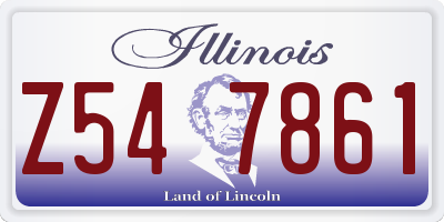 IL license plate Z547861