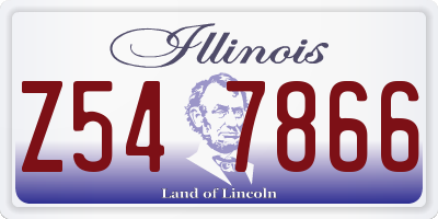 IL license plate Z547866