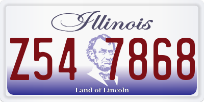 IL license plate Z547868
