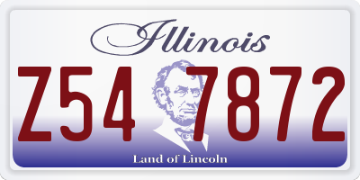 IL license plate Z547872