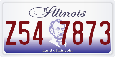 IL license plate Z547873