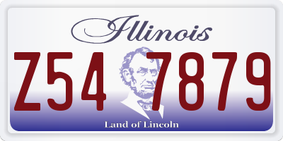 IL license plate Z547879