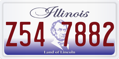 IL license plate Z547882