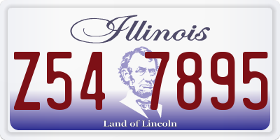 IL license plate Z547895