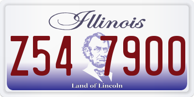 IL license plate Z547900