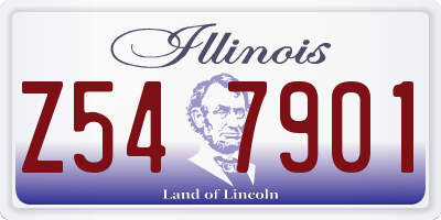 IL license plate Z547901