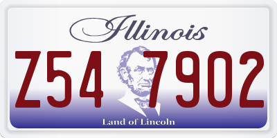 IL license plate Z547902