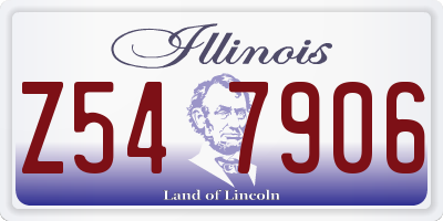 IL license plate Z547906