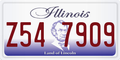 IL license plate Z547909
