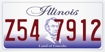 IL license plate Z547912