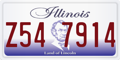 IL license plate Z547914