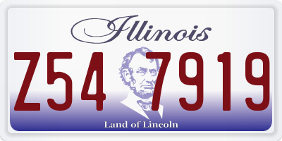 IL license plate Z547919