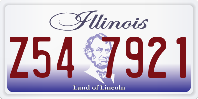 IL license plate Z547921