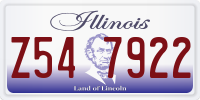 IL license plate Z547922