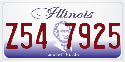 IL license plate Z547925