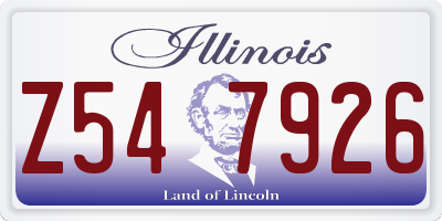 IL license plate Z547926