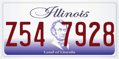IL license plate Z547928