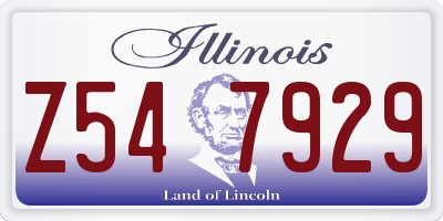 IL license plate Z547929