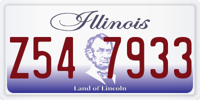 IL license plate Z547933