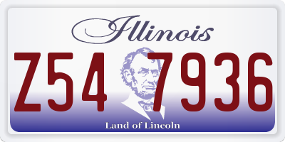 IL license plate Z547936