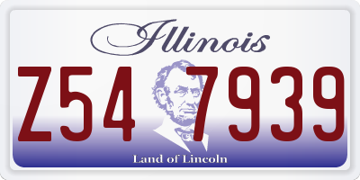 IL license plate Z547939