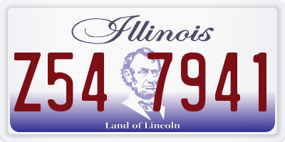 IL license plate Z547941