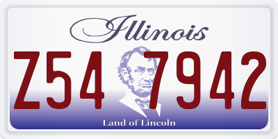 IL license plate Z547942