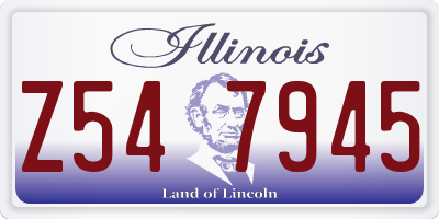 IL license plate Z547945