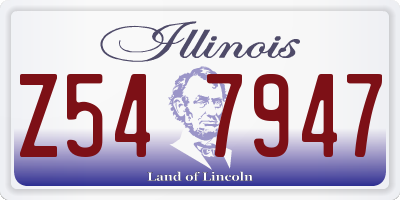 IL license plate Z547947