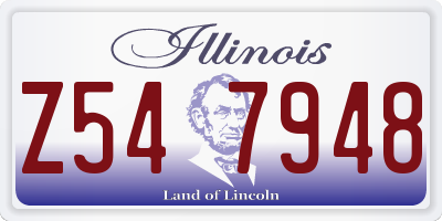 IL license plate Z547948