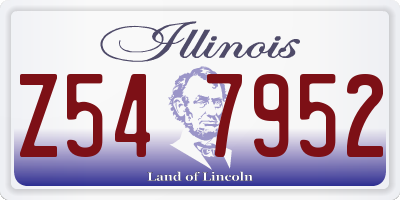 IL license plate Z547952