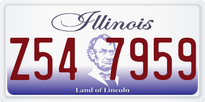 IL license plate Z547959