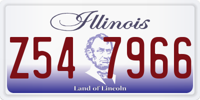 IL license plate Z547966
