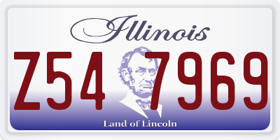 IL license plate Z547969