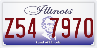 IL license plate Z547970
