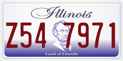 IL license plate Z547971