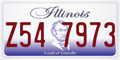 IL license plate Z547973