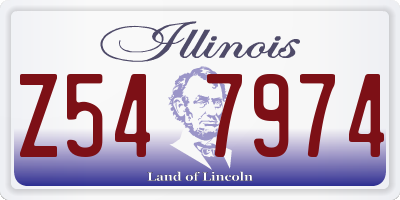 IL license plate Z547974