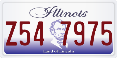 IL license plate Z547975