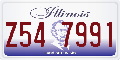 IL license plate Z547991