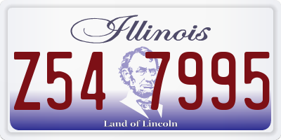 IL license plate Z547995