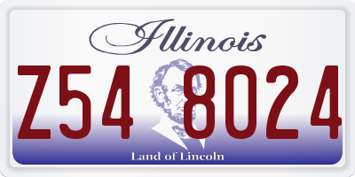IL license plate Z548024