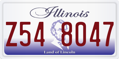 IL license plate Z548047
