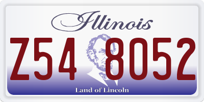 IL license plate Z548052