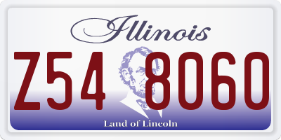 IL license plate Z548060