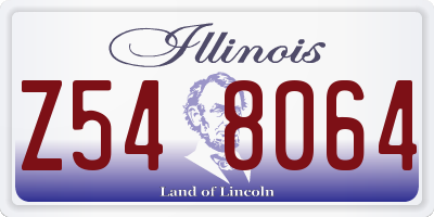 IL license plate Z548064