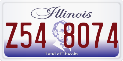 IL license plate Z548074