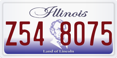 IL license plate Z548075
