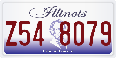 IL license plate Z548079